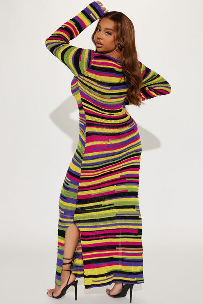 Brielle Maxi Pull Dress - Multi Colour