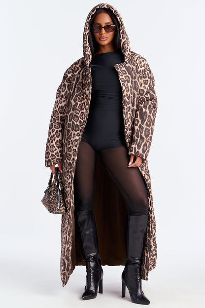 Lilith Leopard Puffer Coat - Leopard