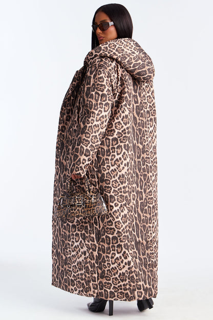 Lilith Leopard Puffer Coat - Leopard