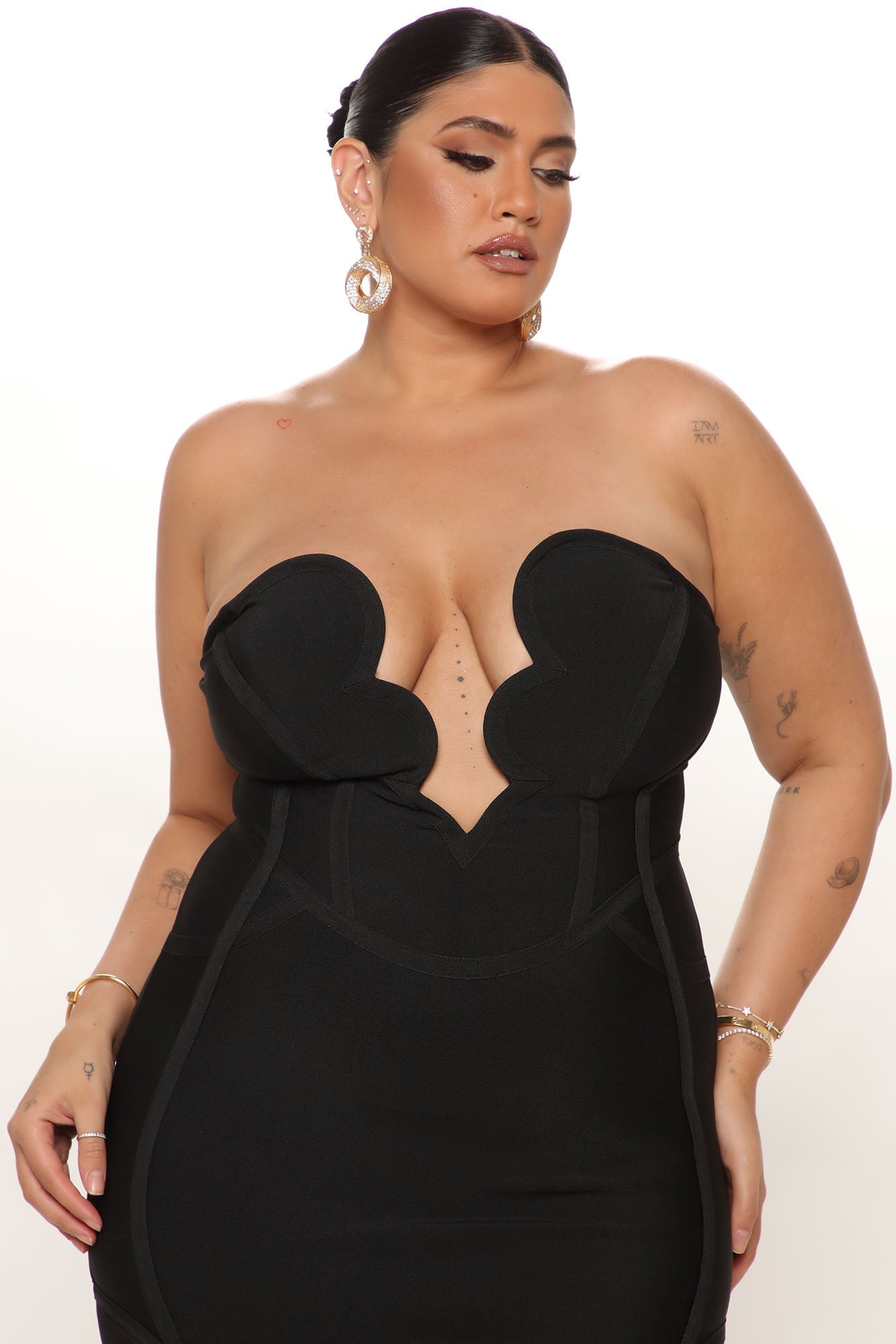 Maxi Bandage Night Life Dress - Black