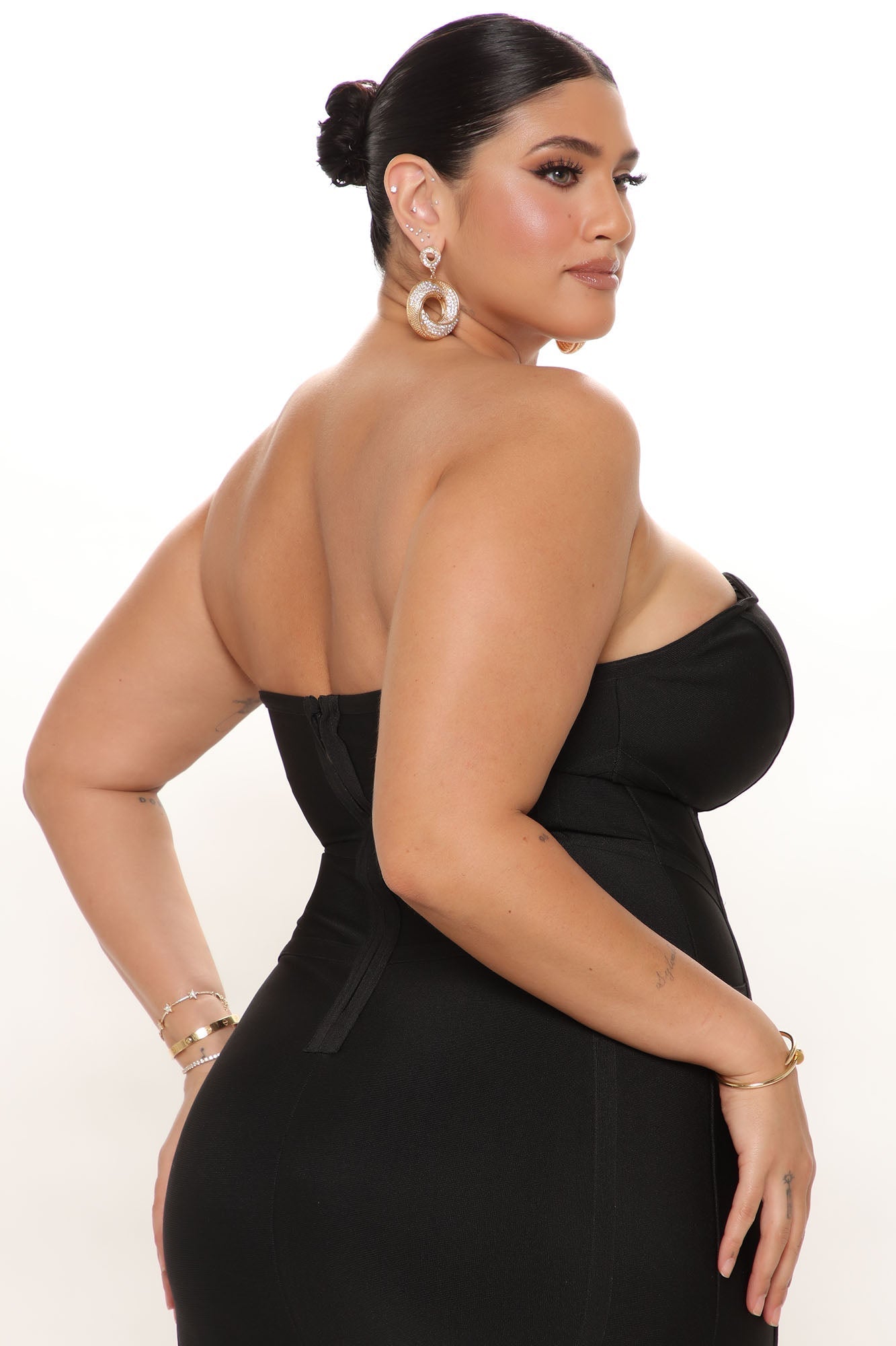 Maxi Bandage Night Life Dress - Black