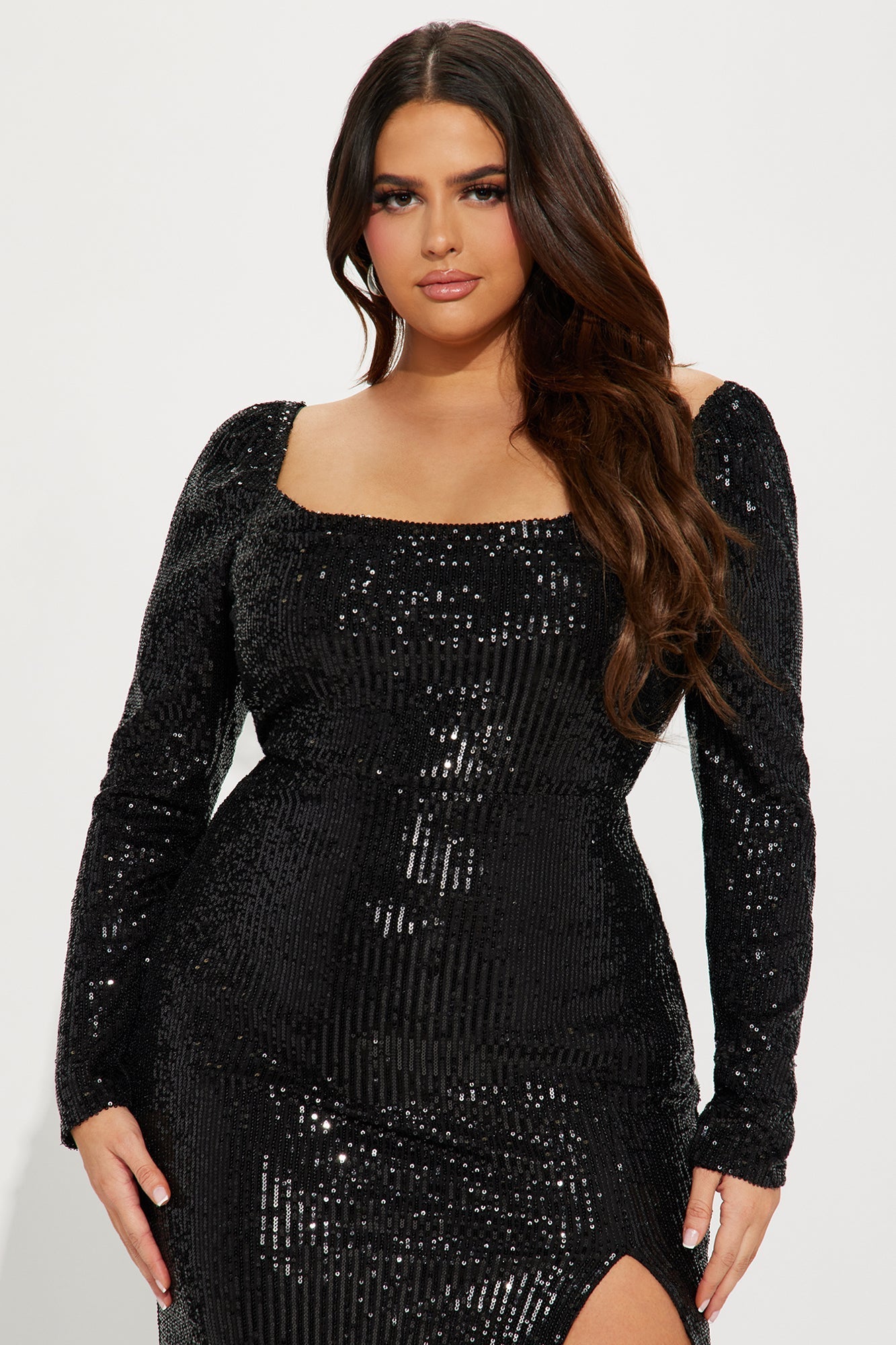 Trisha Sequin Dress - Black