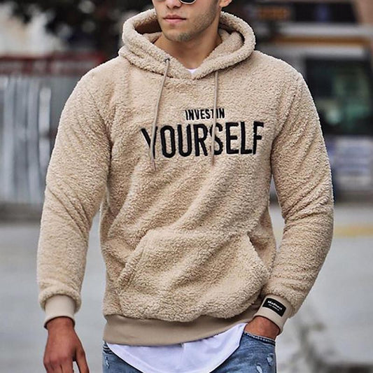 Christophe - Comfortable Sherpa Hoodie with Inspirational Message