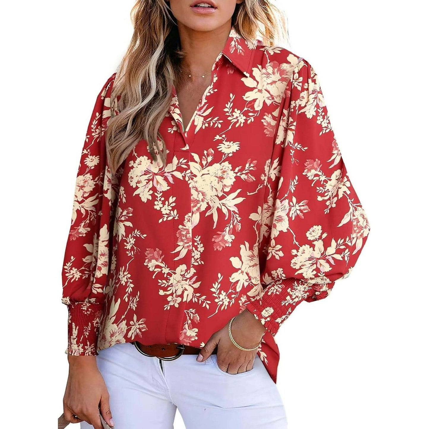 Charie | Elegant Paisley Blouse