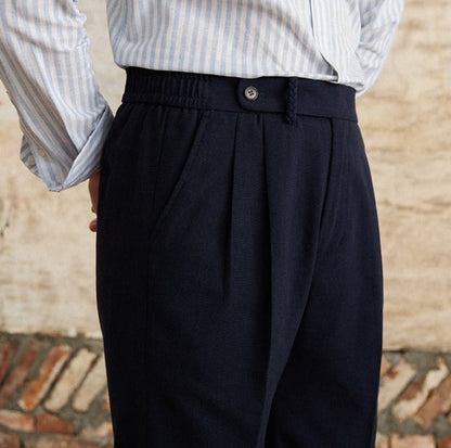 Prato Double Pleat Linen Blend Bermuda Shorts