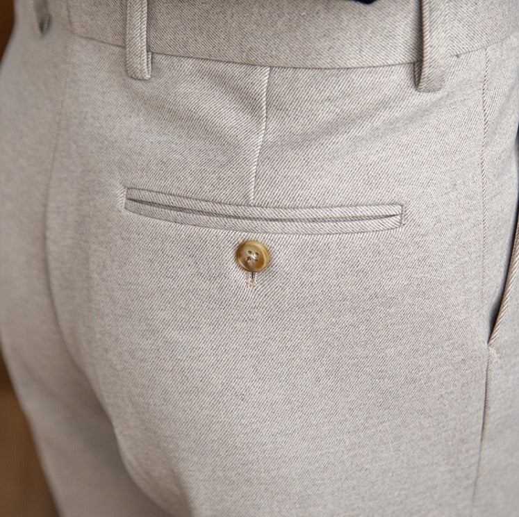 Bristol Wool Felt Straight Trousers