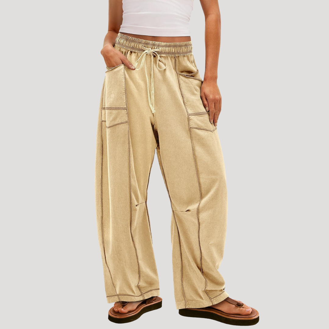 Women’s Elasticated Waist Wide Leg Lounge Trousers