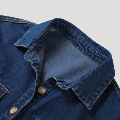 Women’s Denim Shirt and Shorts Co-Ord Set