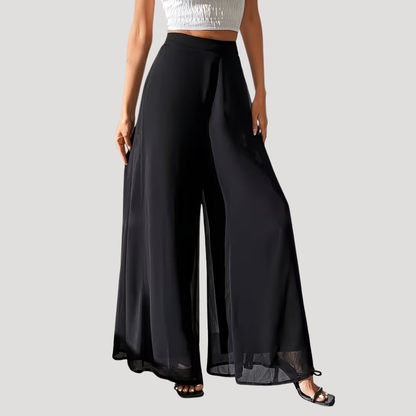 Women’s High Waist Wide Leg Summer Flowy Trousers