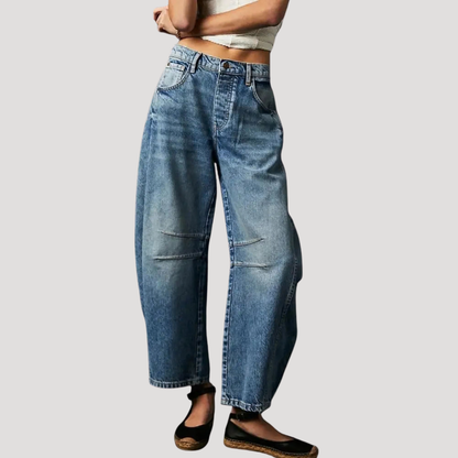 Women’s Loose Fit Barrel Leg Jeans