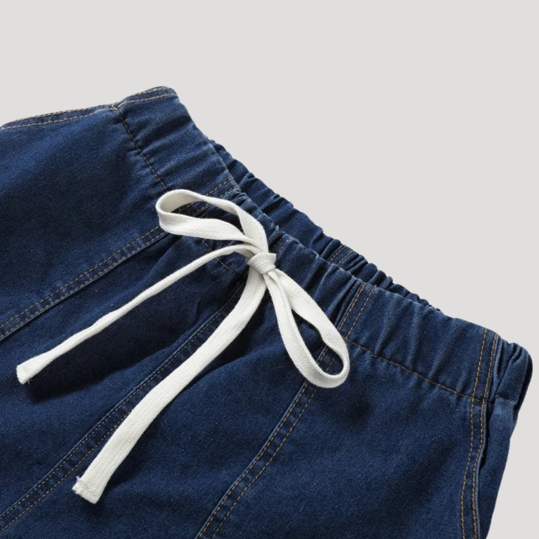 Women’s Denim Shirt and Shorts Co-Ord Set