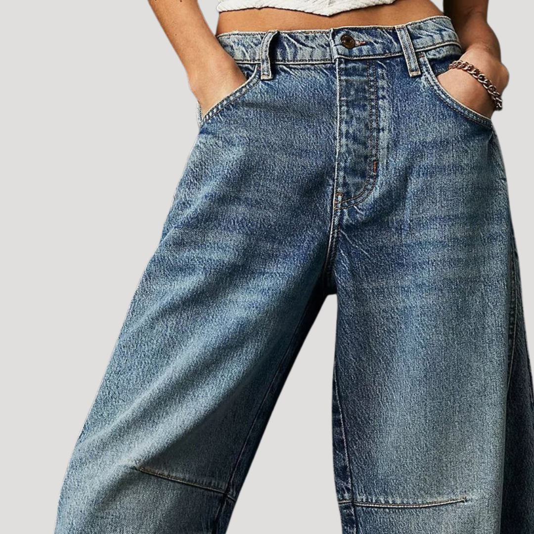 Women’s Loose Fit Barrel Leg Jeans