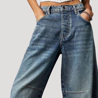 Women’s Loose Fit Barrel Leg Jeans