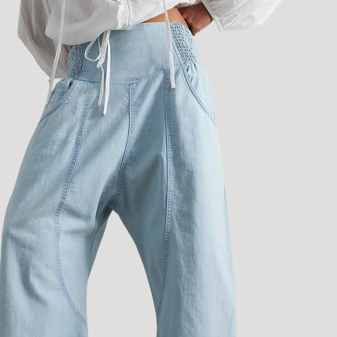 Women’s Wide Leg Denim Trousers