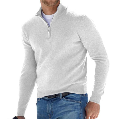 Philippe - Zip-up Jumper in Soft and Versatile Wool