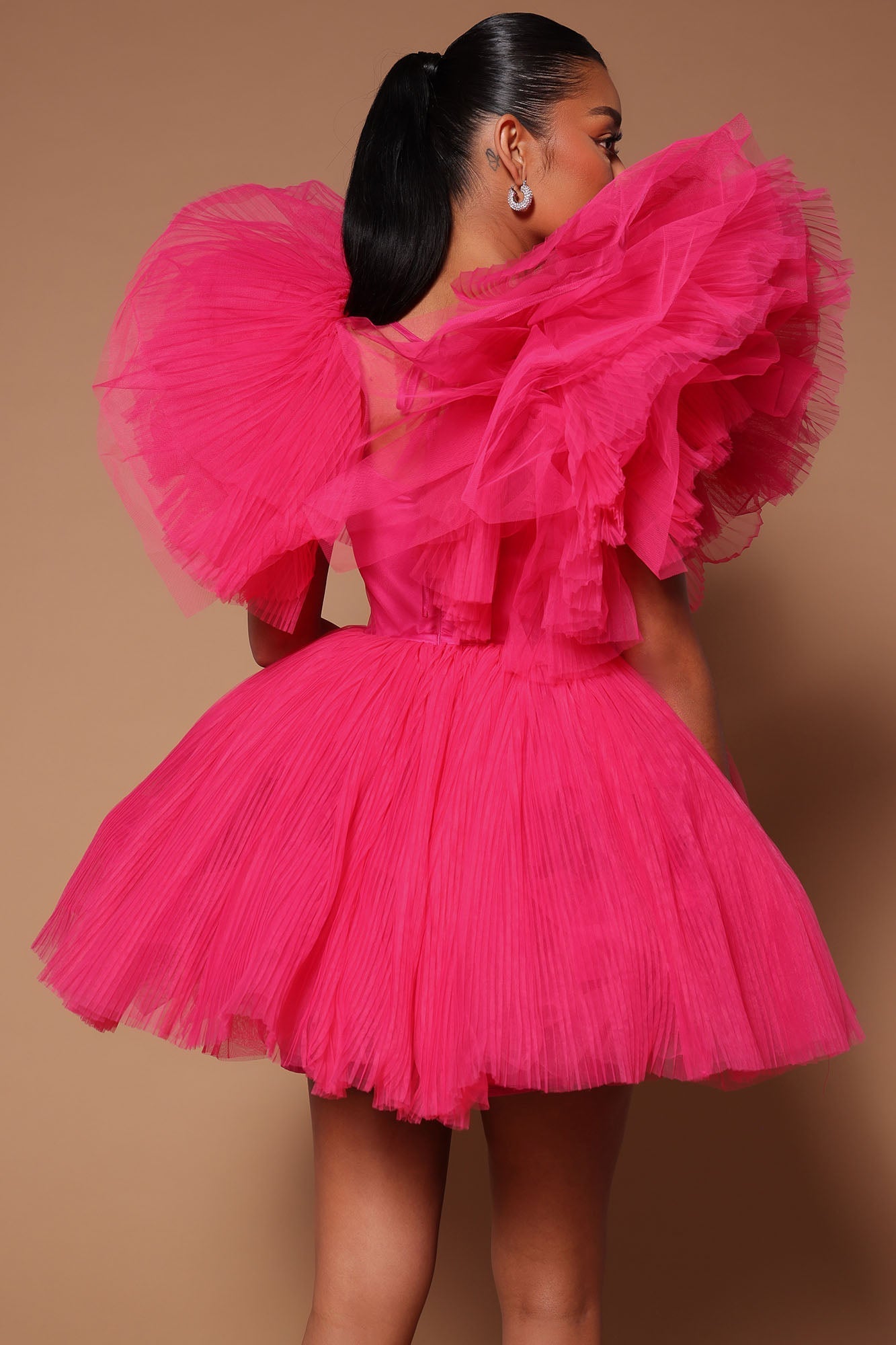 Delaney Mini Tulle Dress - Pink