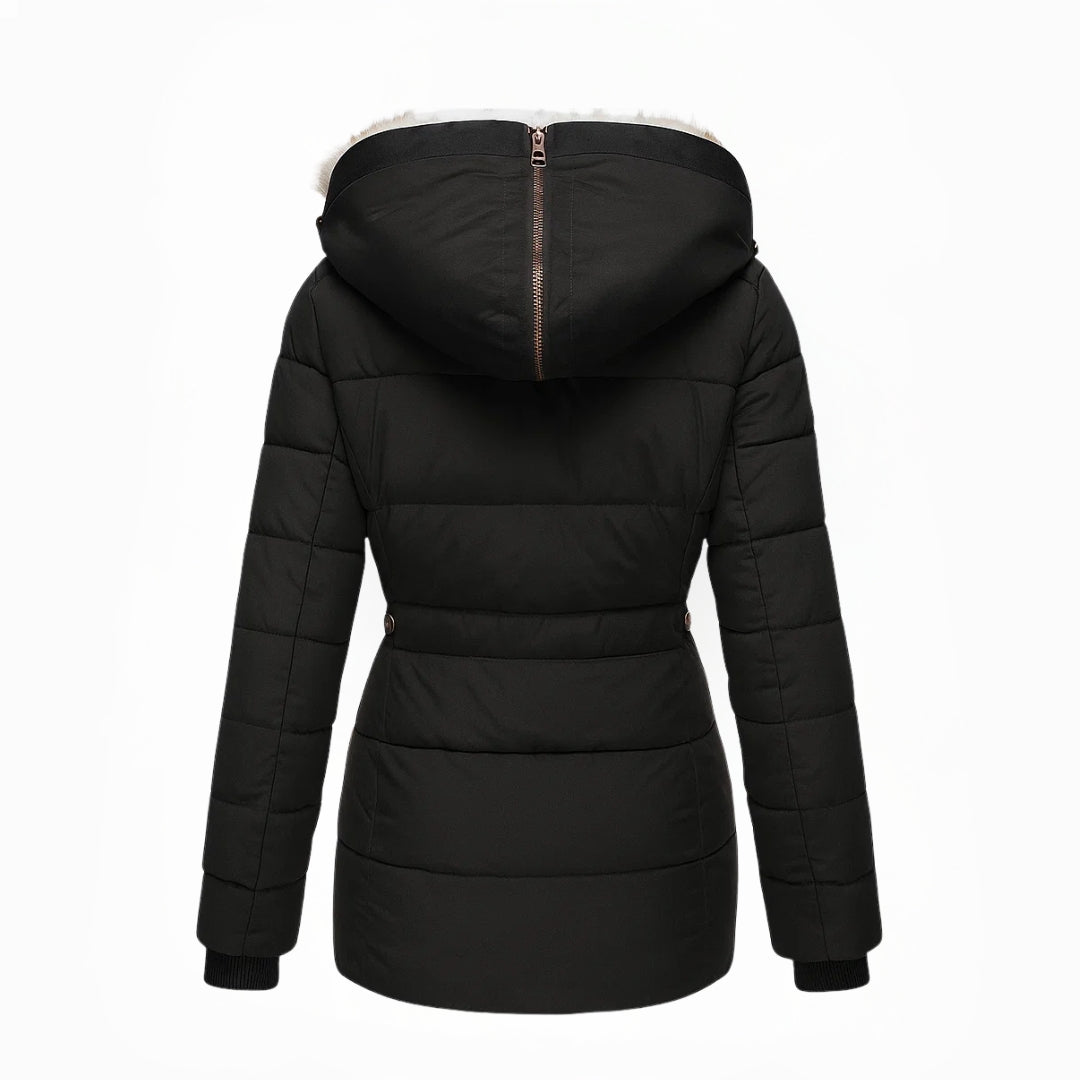 Aniek | Warm Winter Coat with Faux Fur Lining