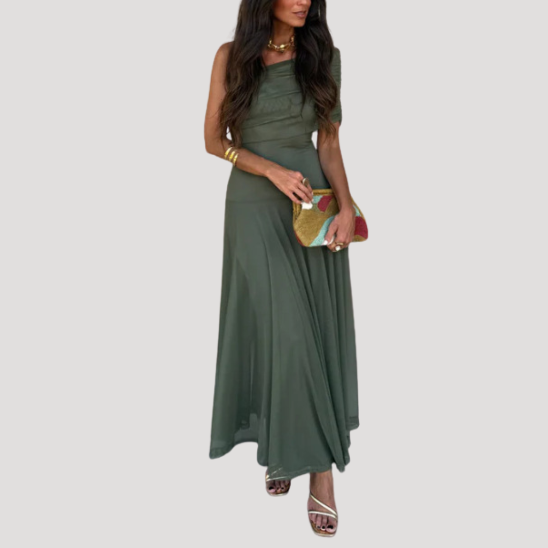 Women’s Elegant Off Shoulder Evening Maxi Dress