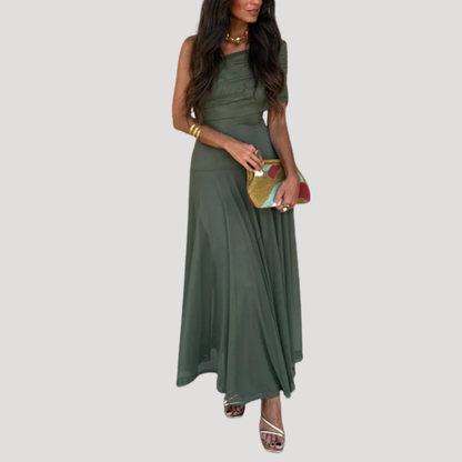 Women’s Elegant Off Shoulder Evening Maxi Dress