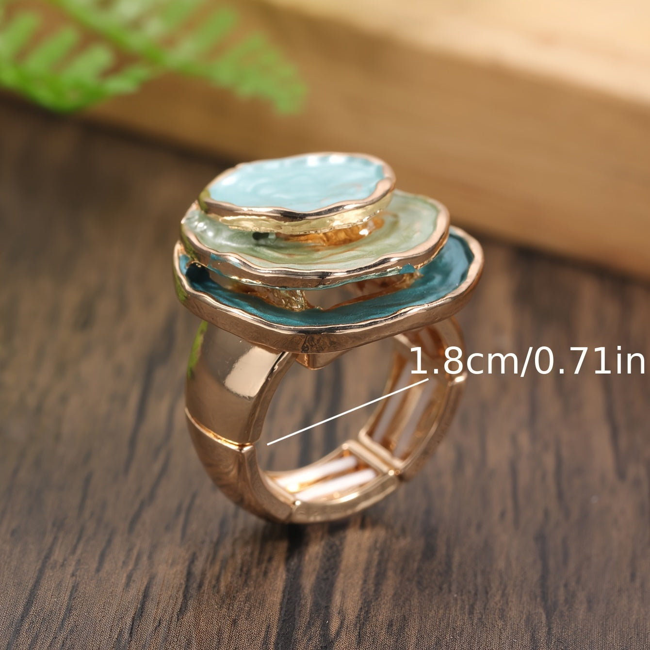 Boho Triple Layer Enamel Ring