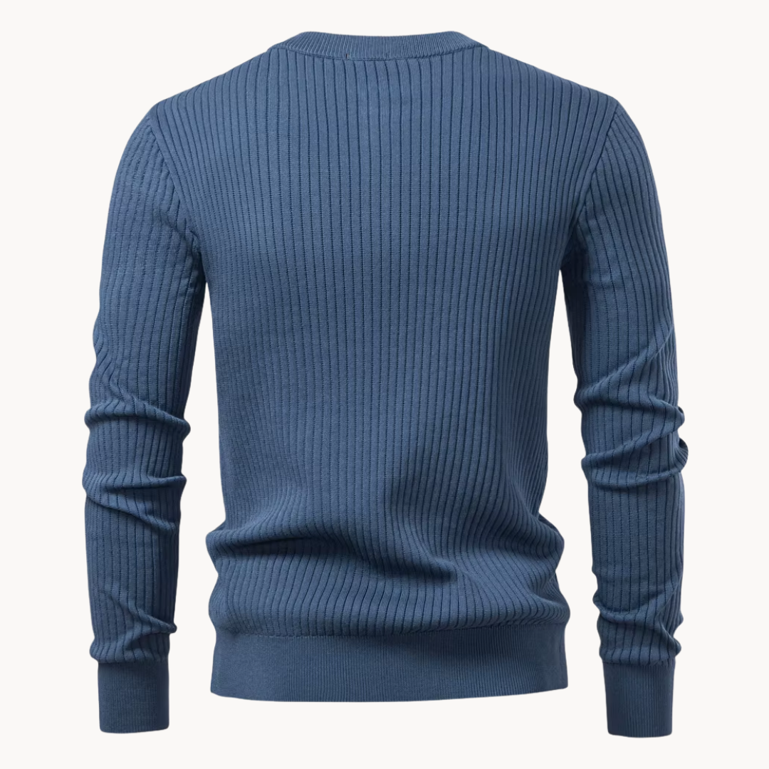 Zalecta | Ribbed Henley Shirt