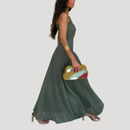 Women’s Elegant Off Shoulder Evening Maxi Dress