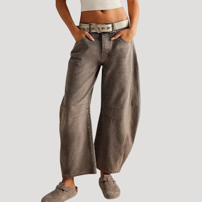 Women’s Loose Fit Barrel Leg Jeans