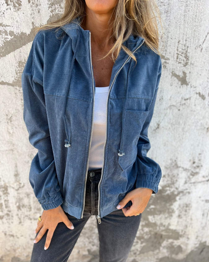 Danna™ | Corduroy Hooded Jacket