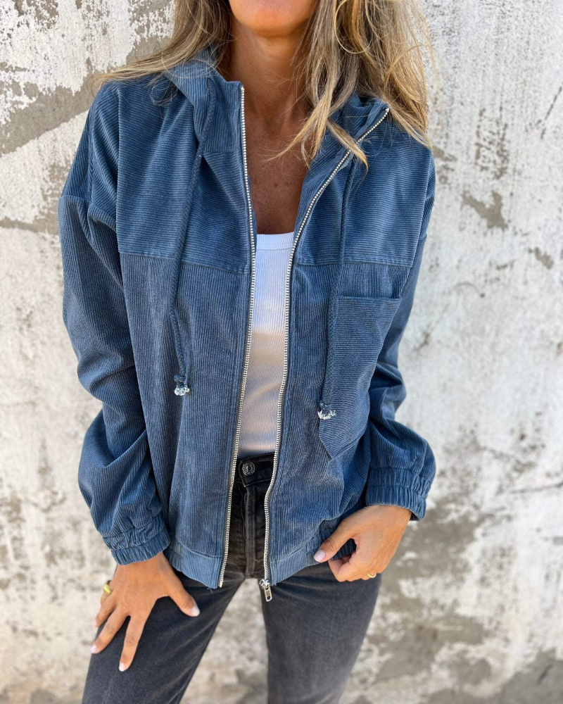 Danna™ | Corduroy Hooded Jacket