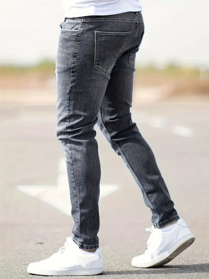 Augustin - Fitted Urban Jeans with Distressed Details