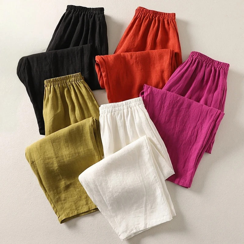 Amandine – Lightweight and Elegant Linen Trousers