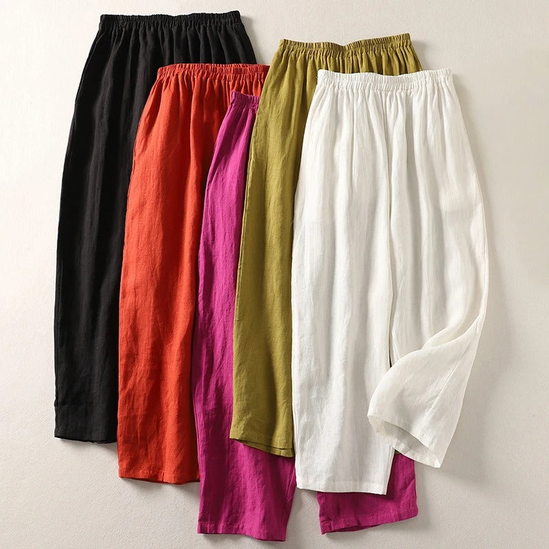 Amandine – Lightweight and Elegant Linen Trousers