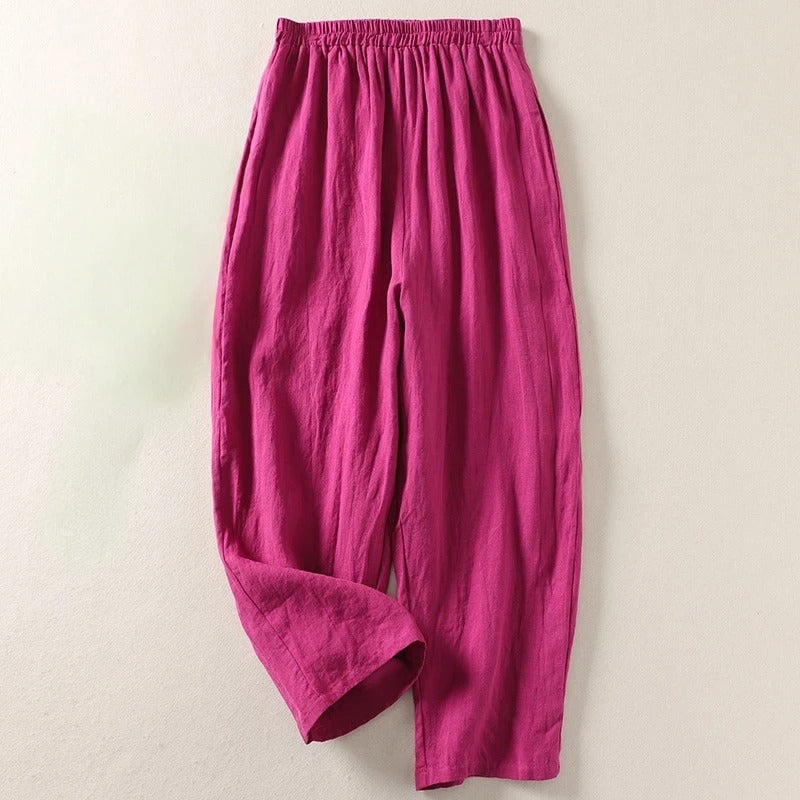 Amandine – Lightweight and Elegant Linen Trousers