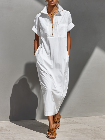 Sophia Timeless Zip Maxi Dress