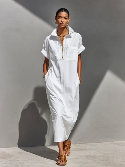 Sophia Timeless Zip Maxi Dress