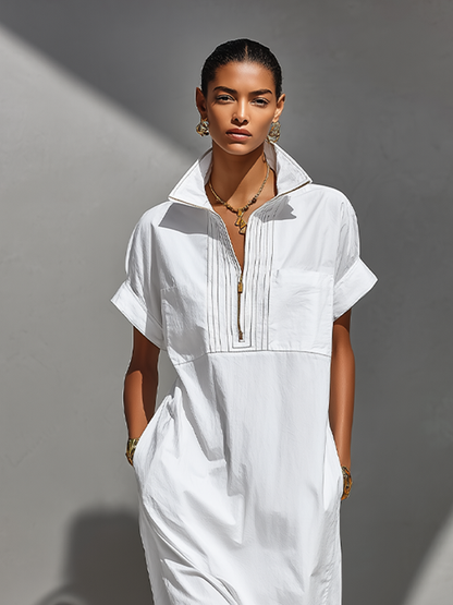 Sophia Timeless Zip Maxi Dress