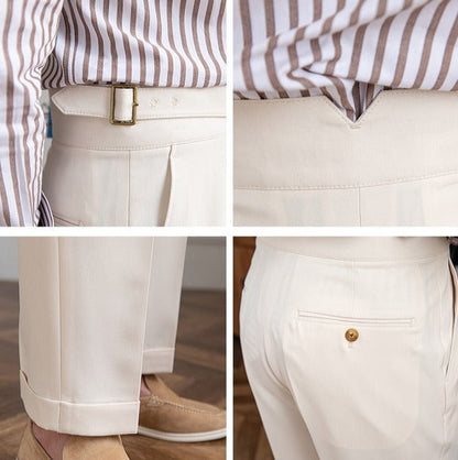 Gurkha Monza Straight Pleated Trousers