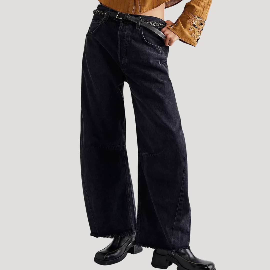 Women’s High Waist Barrel Leg Jeans