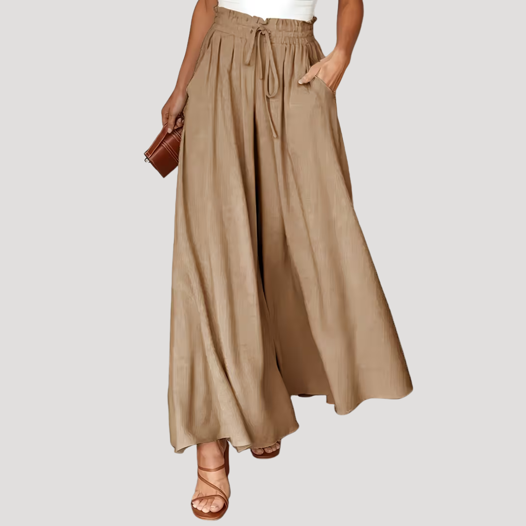 Women’s Wide Leg High Waist Summer Trousers