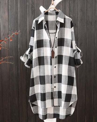Ingrid | Floating Check Shirt