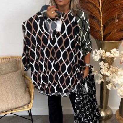 Renee | Elegant Geometric Blouse