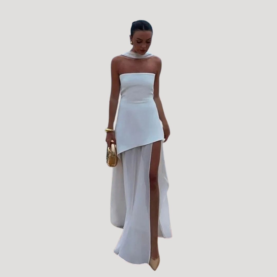 Halter Neck Maxi Dress for Summer Evenings