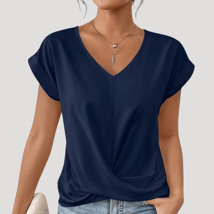 Women’s Relaxed V-Neck Summer Top