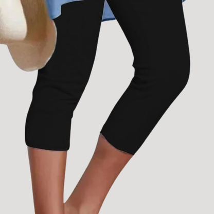 Women’s Capri Leggings – Stretch Cropped Casual Leggings