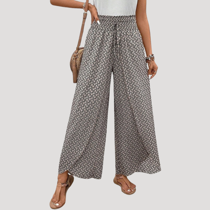 Women’s Effortless Printed Wide Leg Trousers