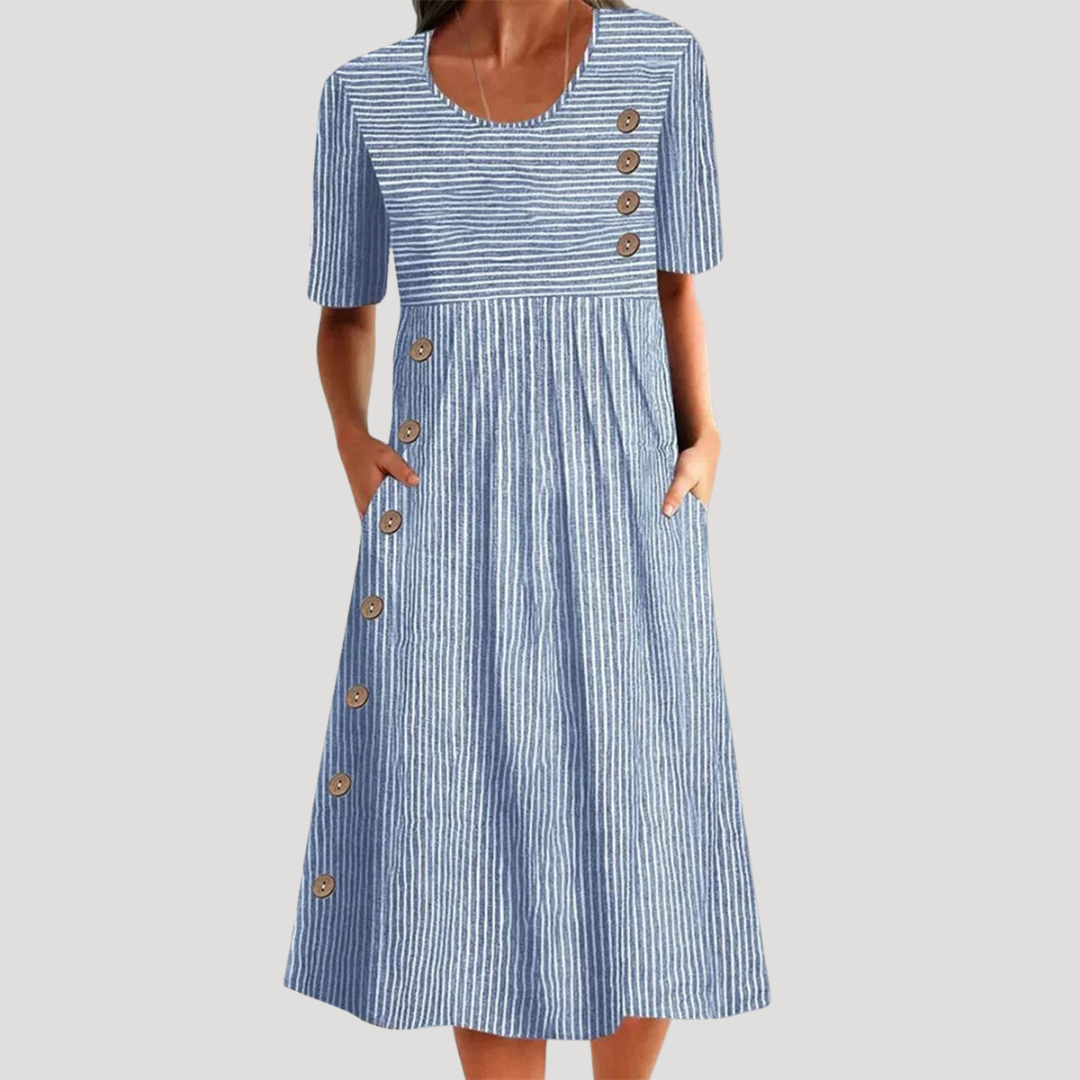 Women’s Summer Striped Midi Dress