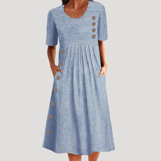 Women’s Summer Striped Midi Dress