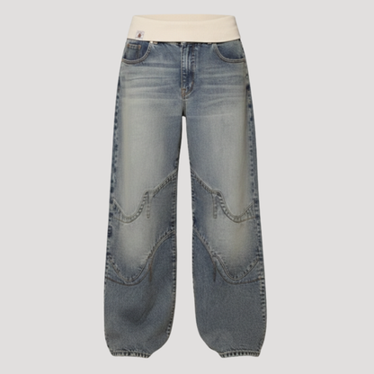 Women’s Baggy Wide Leg Denim Trousers