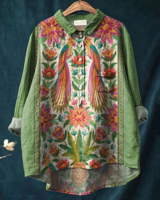 Edwina | Button-Up Bloom Blouse