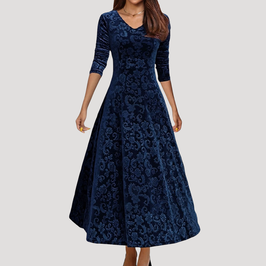 Modest Long Sleeve Maxi Occasion Dress